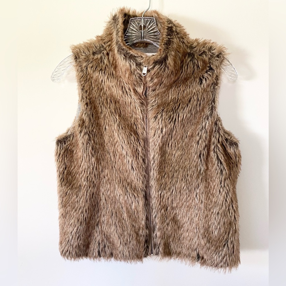 Justice Faux Fur Vest 12/14